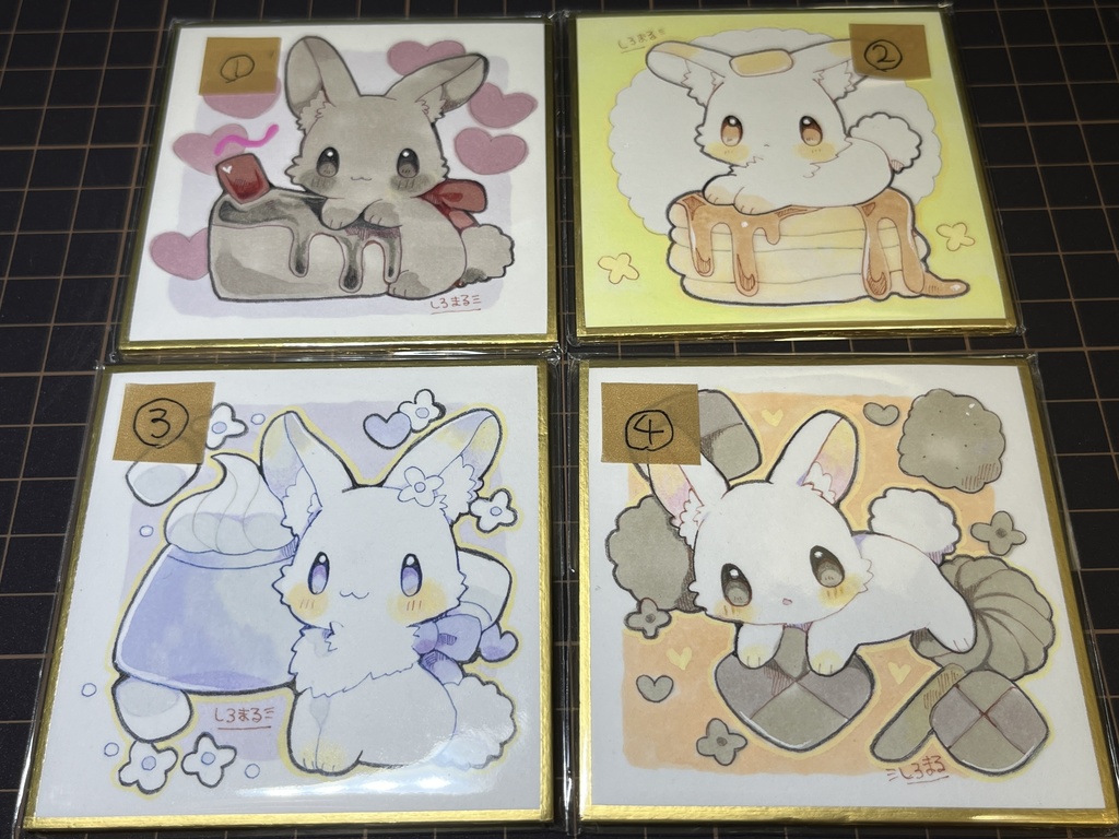 うさぎさん豆色紙