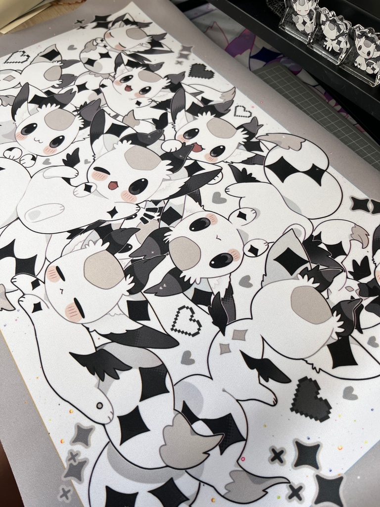 ラズチャンデスクマット2絵柄