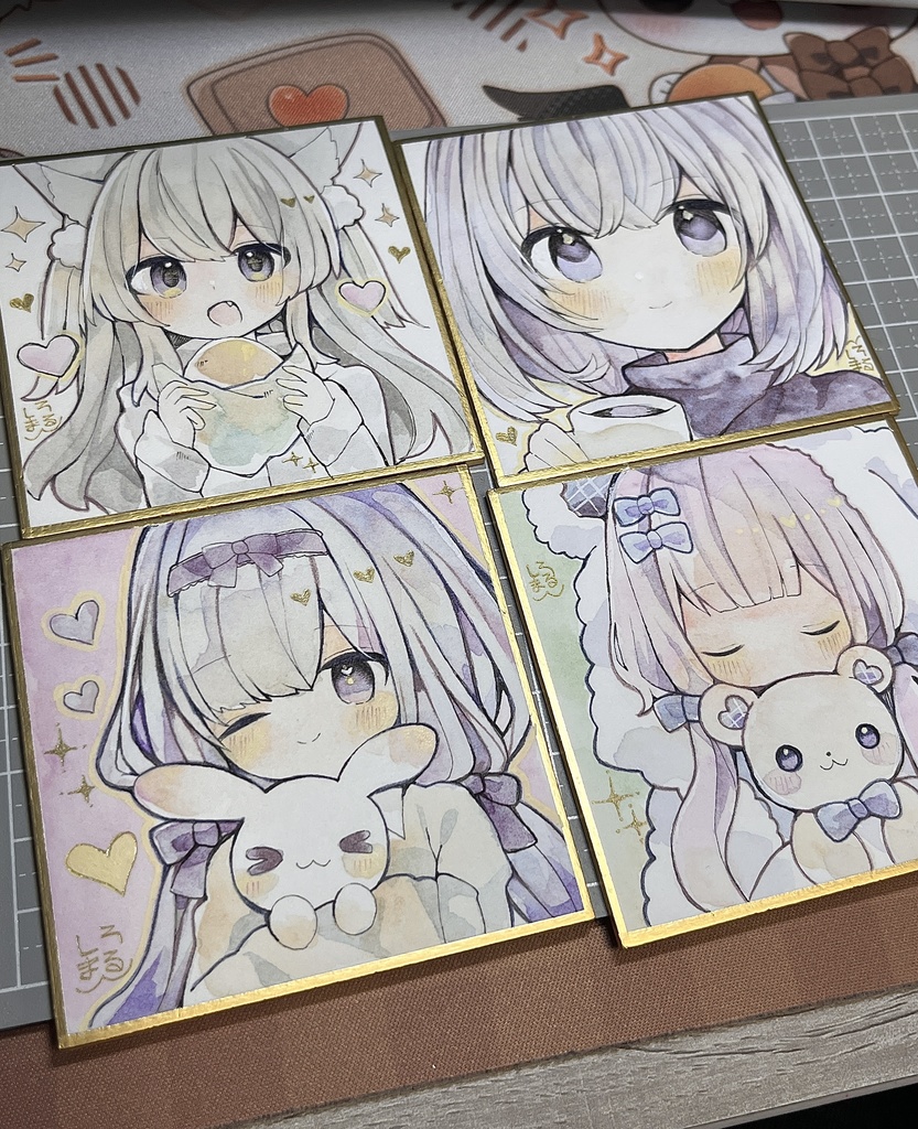 オリジナル豆色紙よんまい