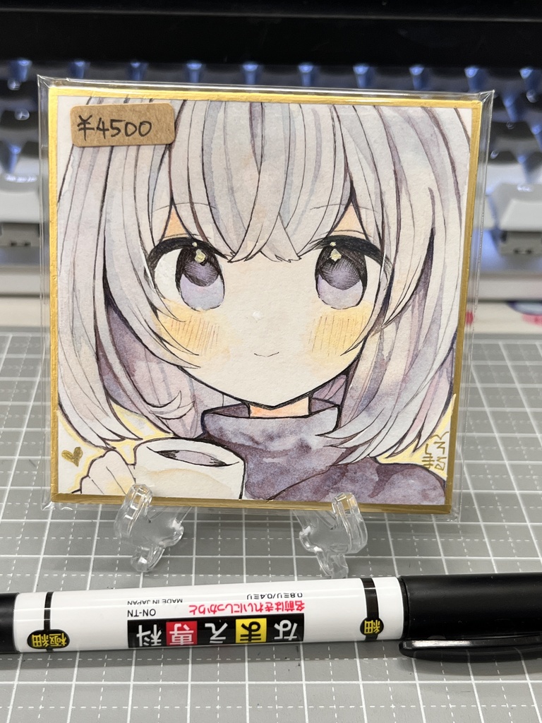 オリジナル透明水彩豆色紙