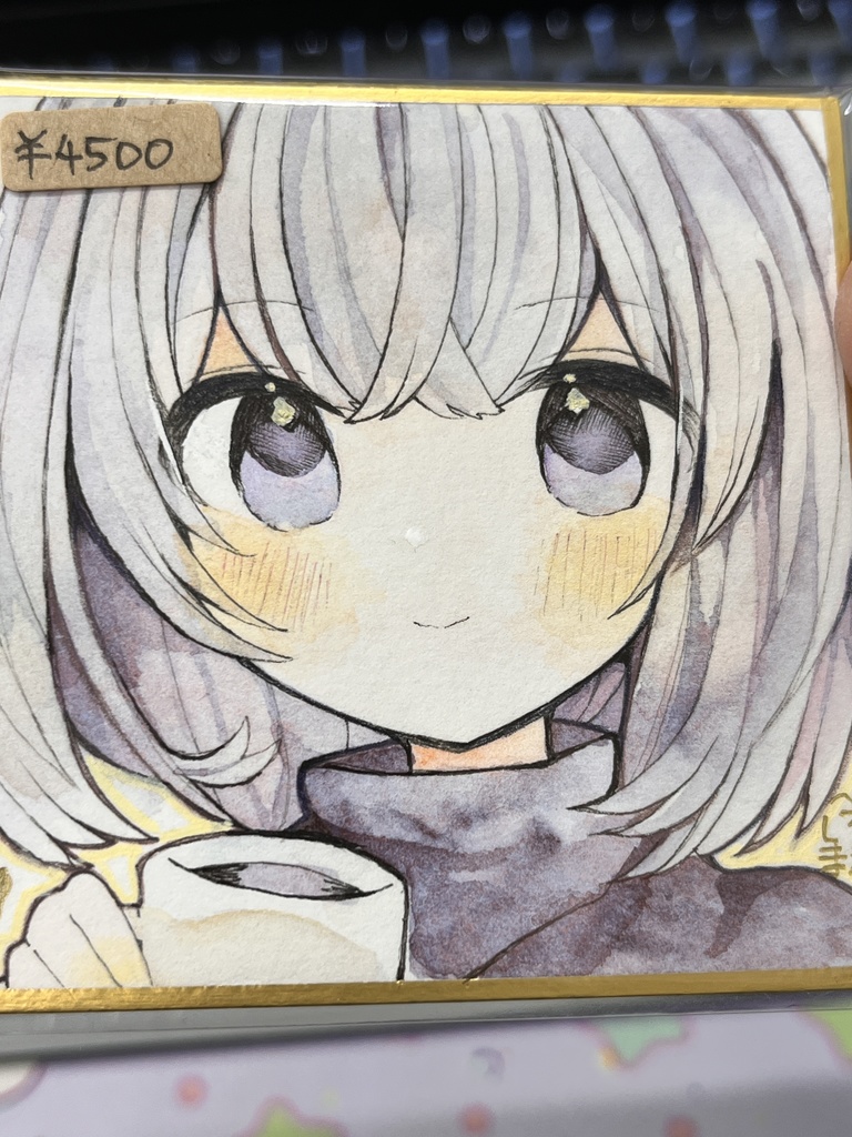 オリジナル透明水彩豆色紙