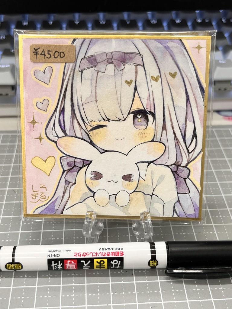 オリジナル透明水彩豆色紙