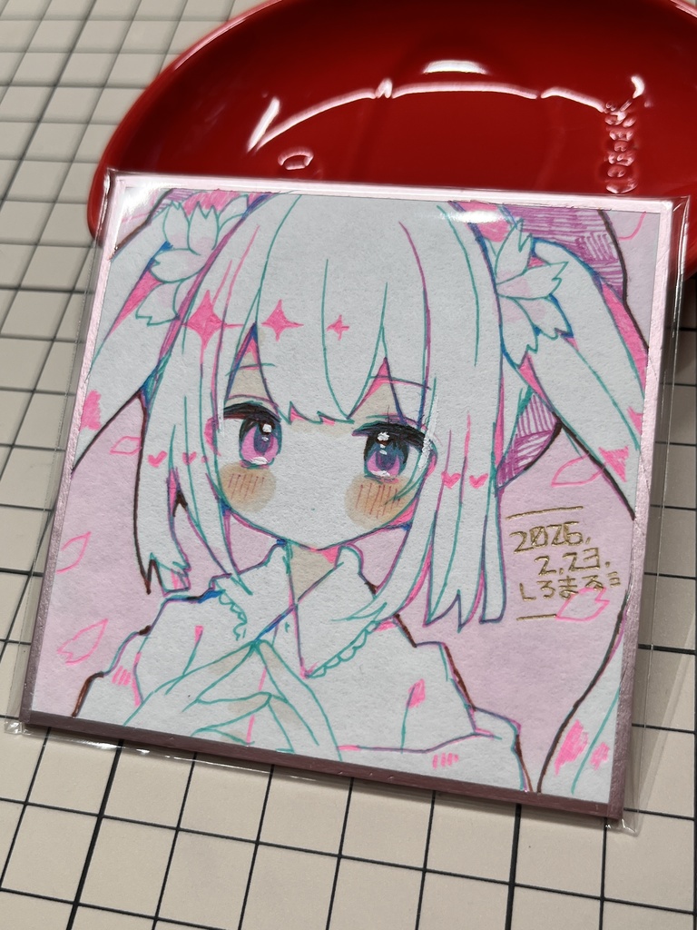 オリジナルさくら原画(豆色紙2枚)