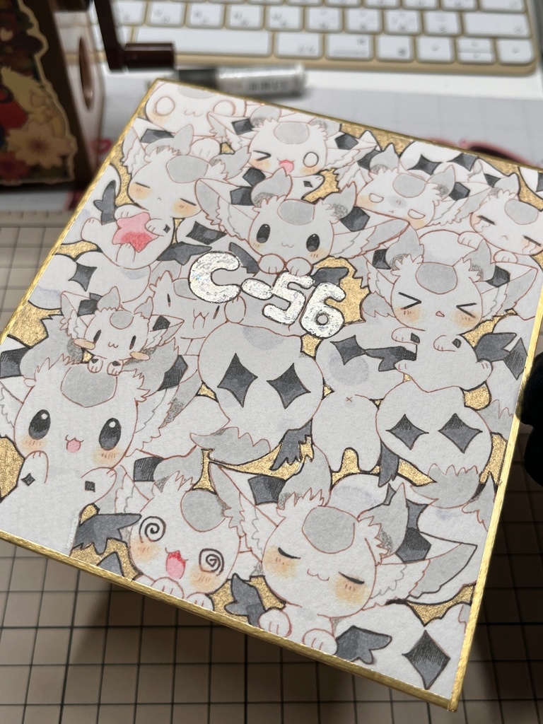 関西けもケット11サークル番号入り色紙