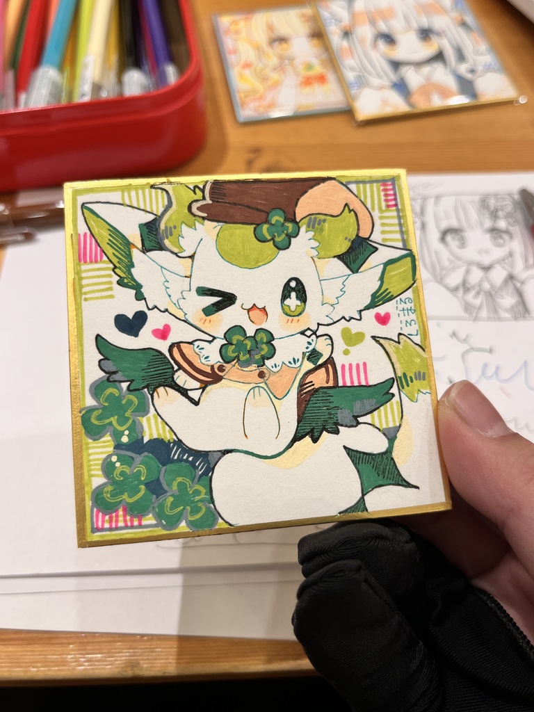 カラフル豆色紙さんまい