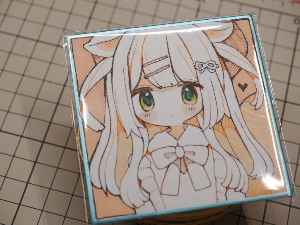 【オリジナル】しろまる豆色紙