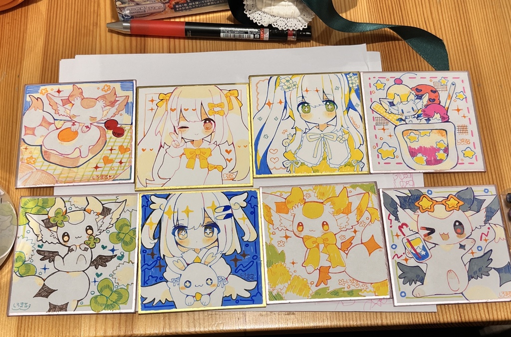 オリジナル豆色紙×3まい