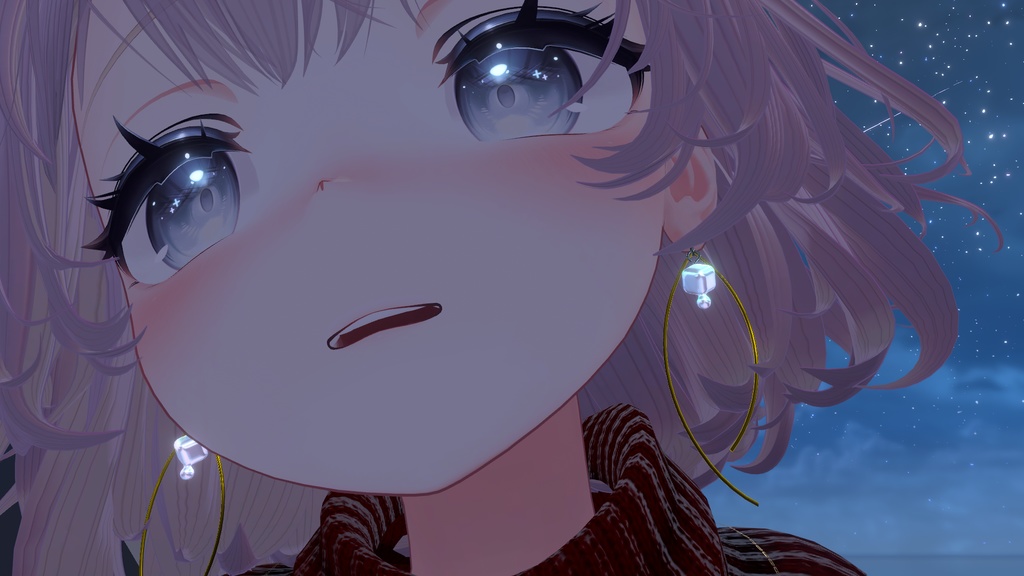 【無料配布中】氷雫宝石ピアス【Physborn対応】