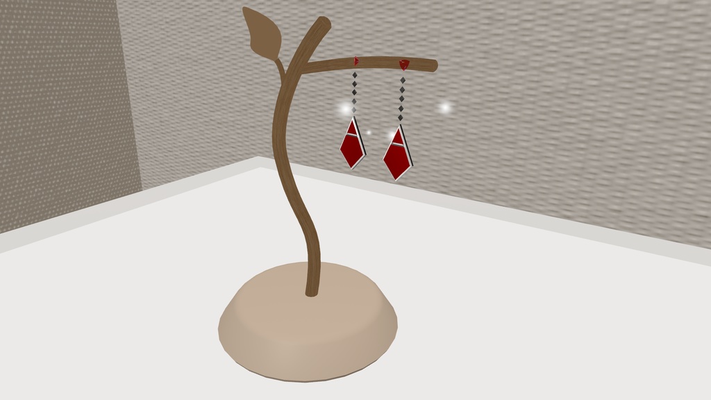 【無料配布中】ひし形ピアス【パーティクルあり、Physborn対応】