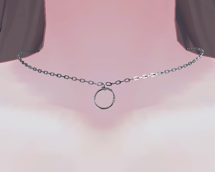 結び目リングネックレス【ユラユラ機能つき】