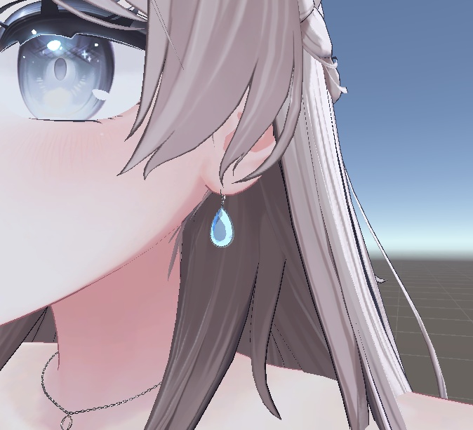 【無料配布中】雫水宝石ピアス【ユラユラ対応】