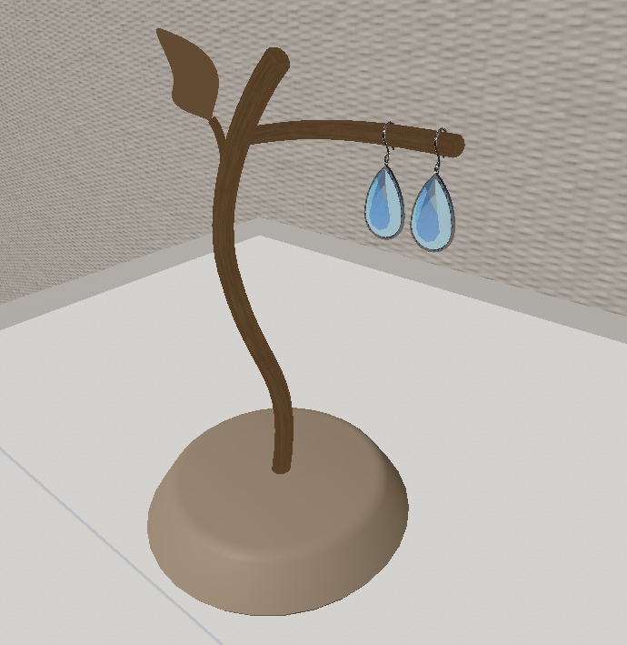 【無料配布中】雫水宝石ピアス【ユラユラ対応】