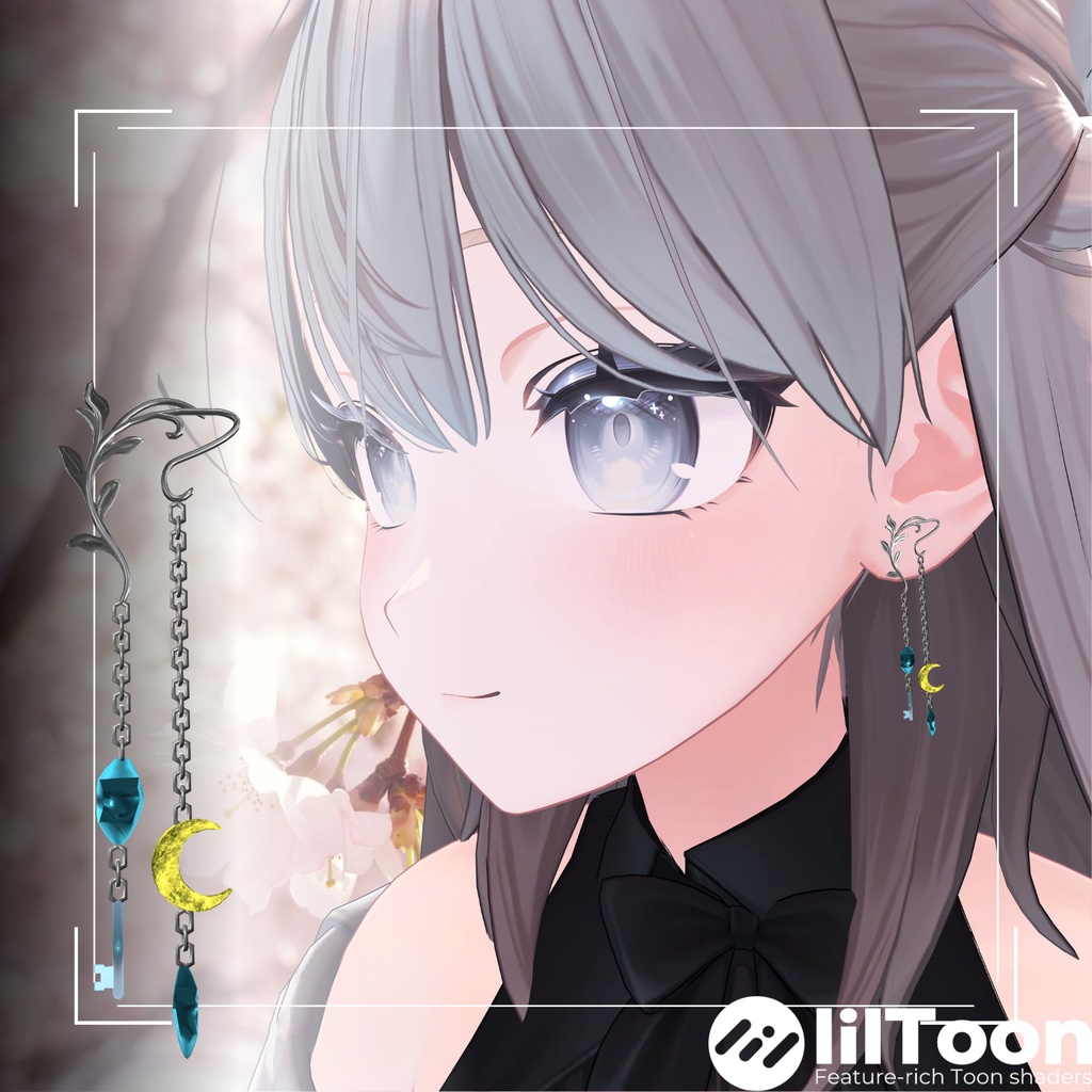 つきしずく【使い道いろいろ】(ピアス、髪・胸飾り、靴のアクセントにも!)