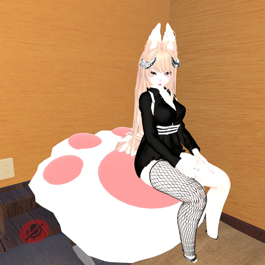 (無料)【VRChat】肉球クッション FBX unitypackage