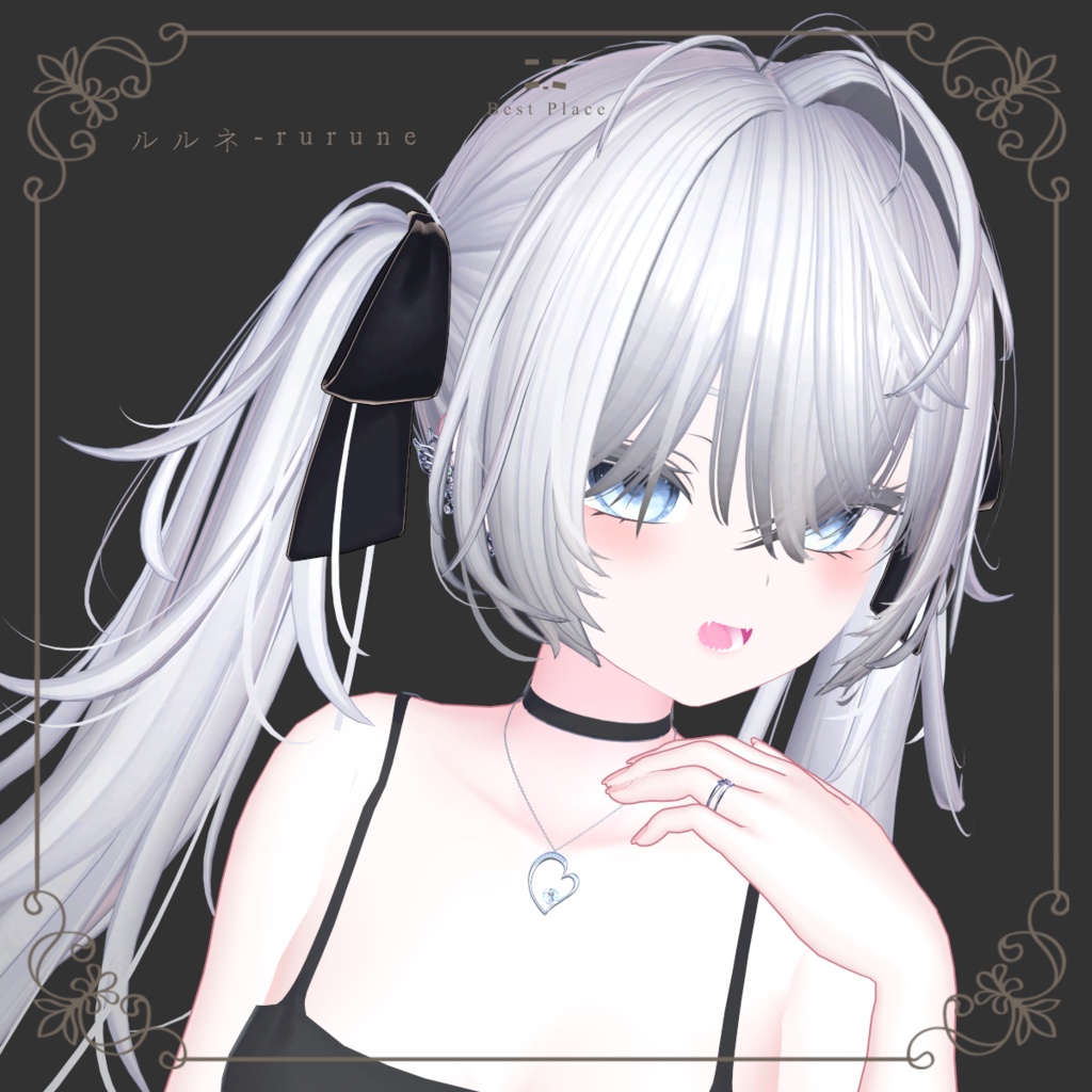 💎VRChat accessory💎〚💖Hearty necklace📿〛【8Color×8Color MA 21Avatar対応】