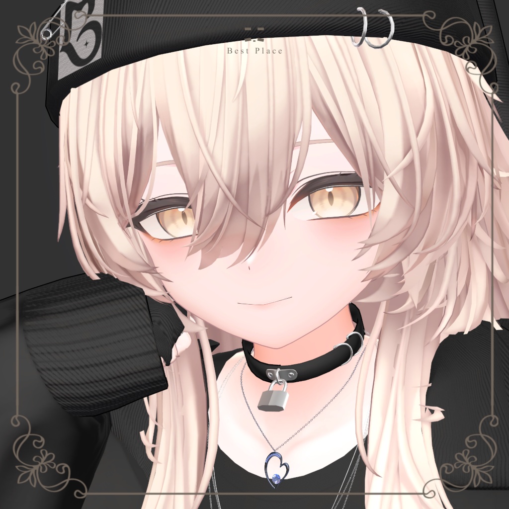 💎VRChat accessory💎〚💖Hearty necklace📿〛【8Color×8Color MA 21Avatar対応】