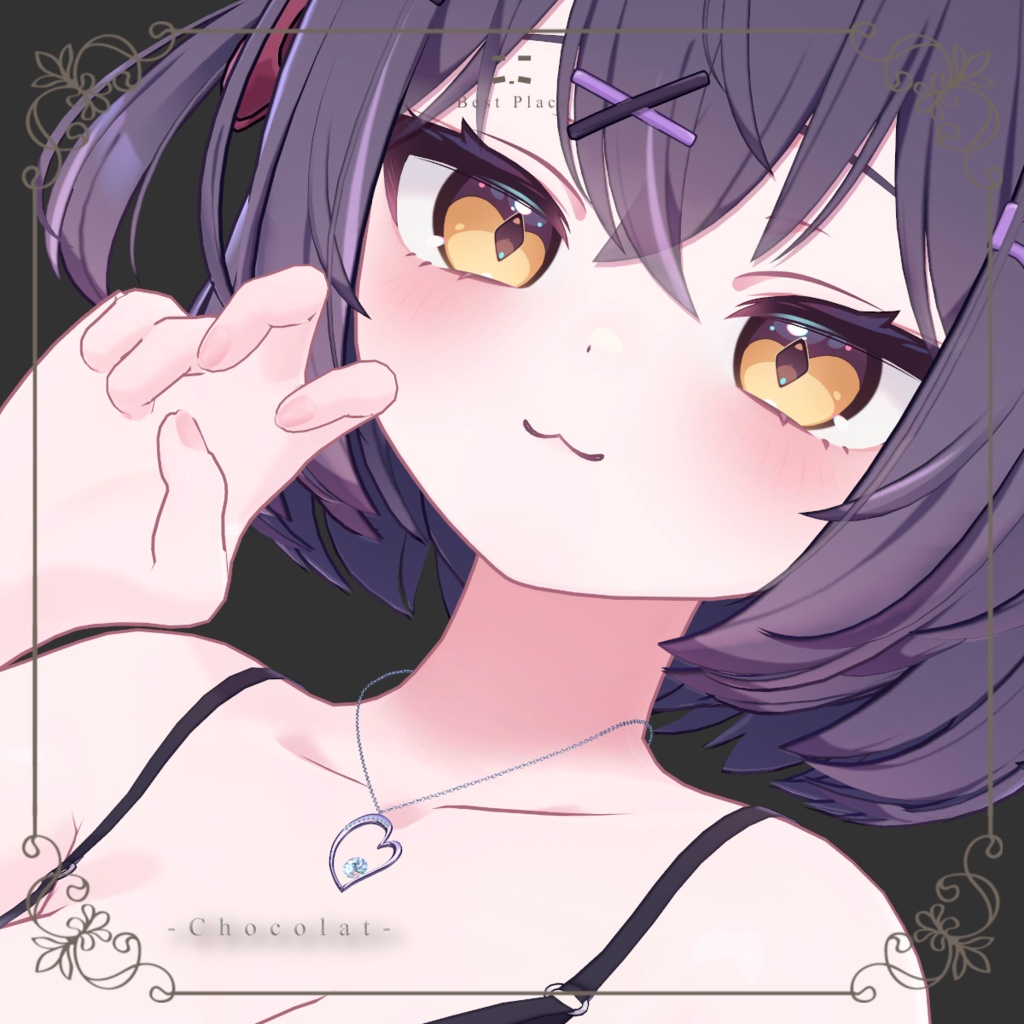 💎VRChat accessory💎〚💖Hearty necklace📿〛【8Color×8Color MA 21Avatar対応】