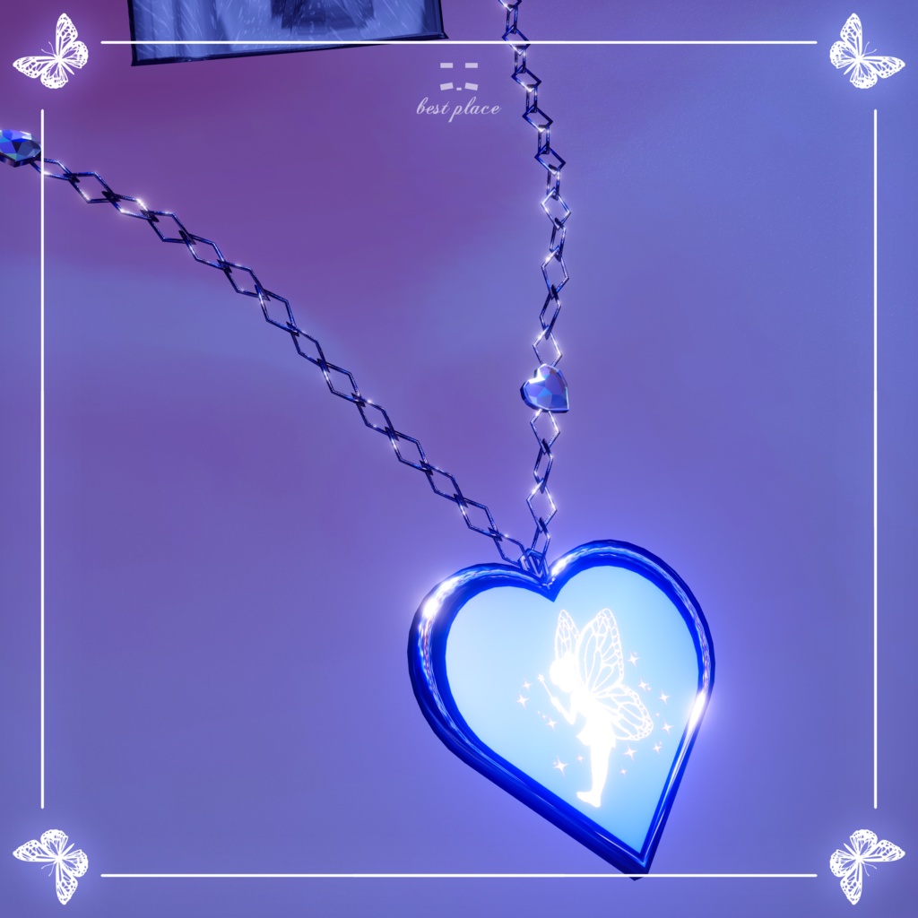 ✨️Particle accessory✨️🧚Heart of Fairy Necklace🧚♀️【7Color23Avatar対応】