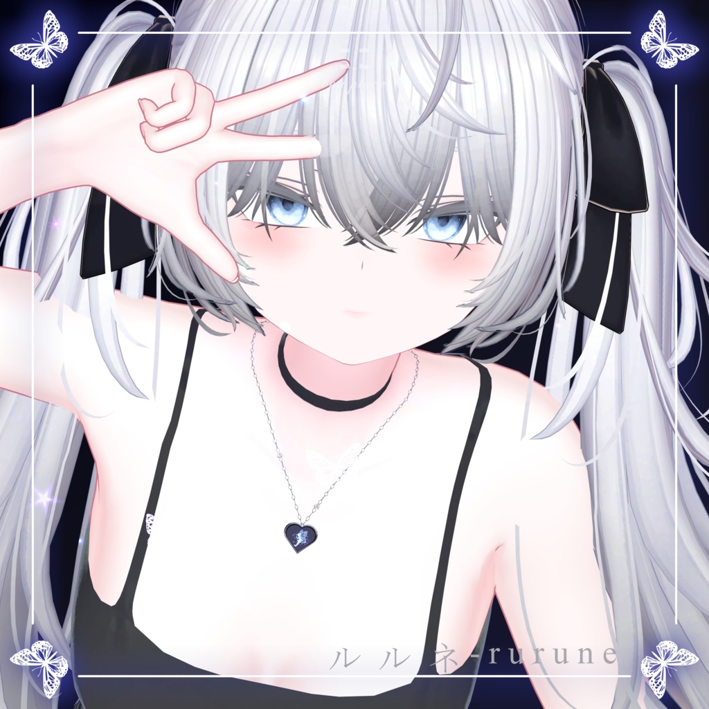 ✨️Particle accessory✨️🧚Heart of Fairy Necklace🧚♀️【7Color23Avatar対応】