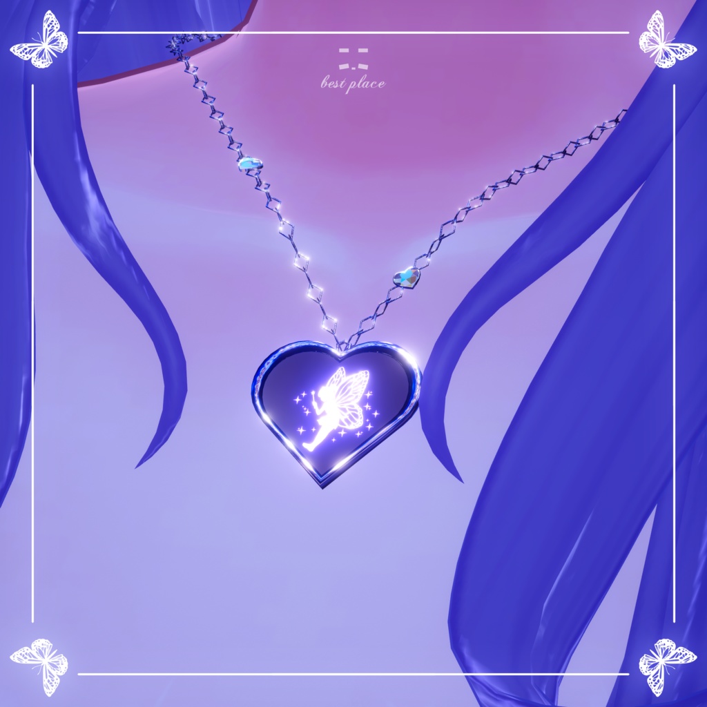 ✨️Particle accessory✨️🧚Heart of Fairy Necklace🧚♀️【7Color23Avatar対応】