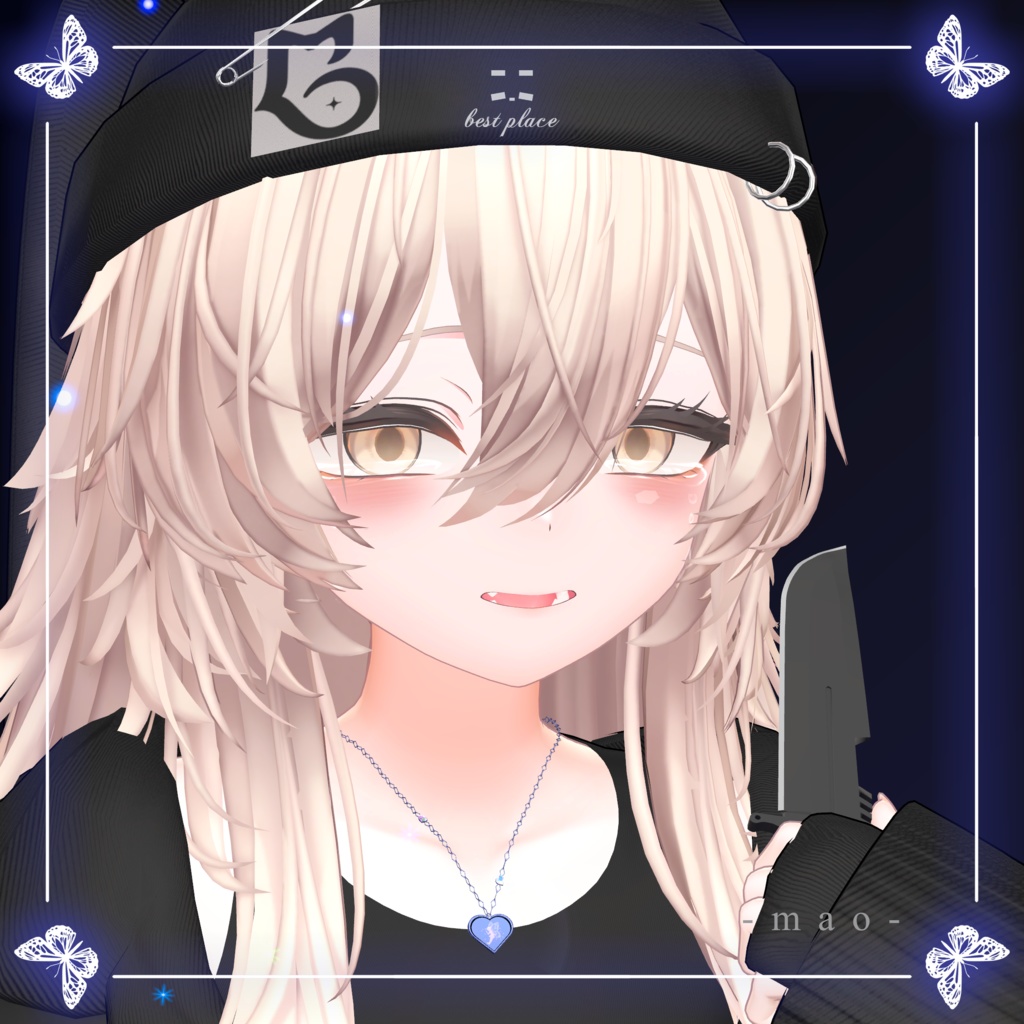 ✨️Particle accessory✨️🧚Heart of Fairy Necklace🧚♀️【7Color23Avatar対応】