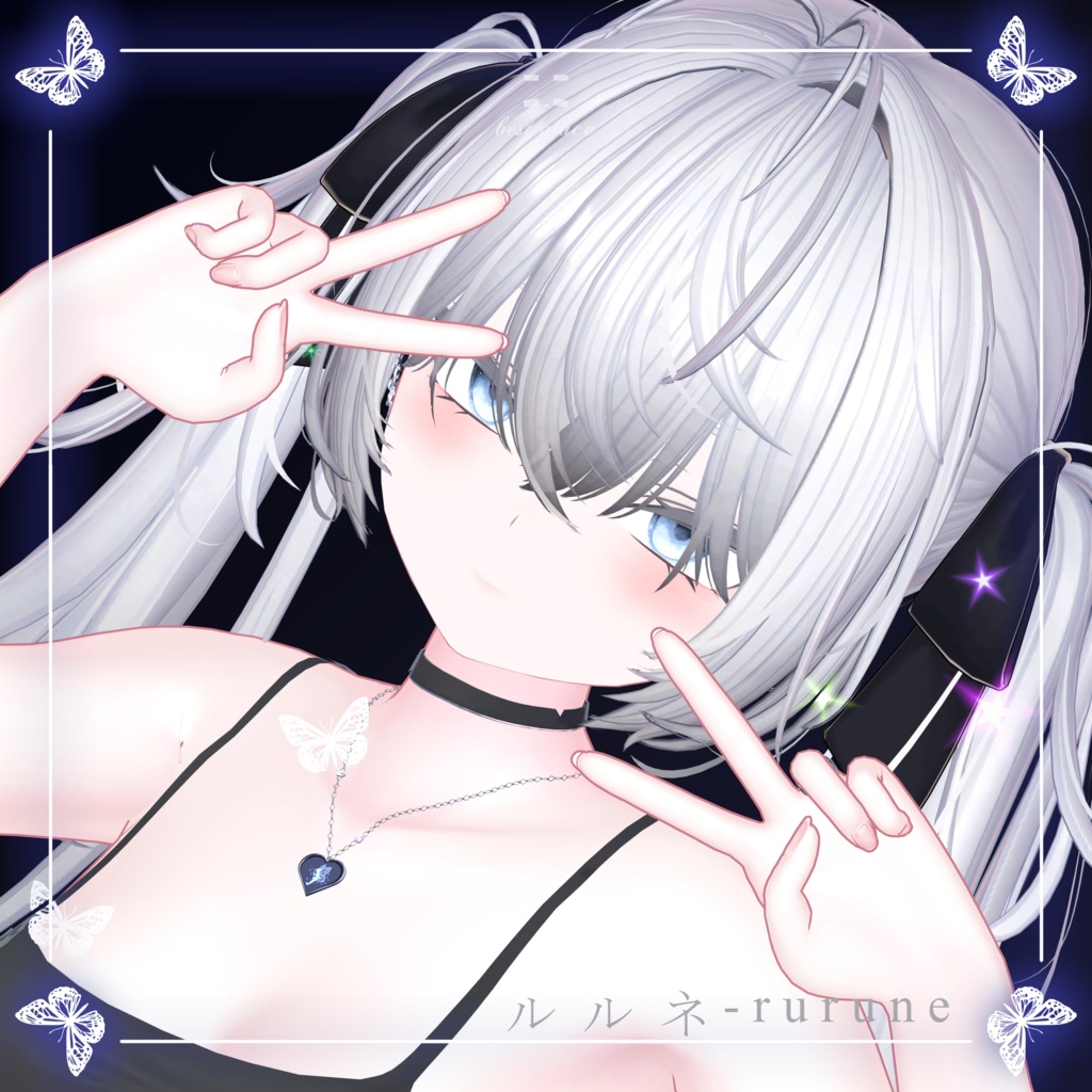 ✨️Particle accessory✨️🧚Heart of Fairy Necklace🧚♀️【7Color23Avatar対応】