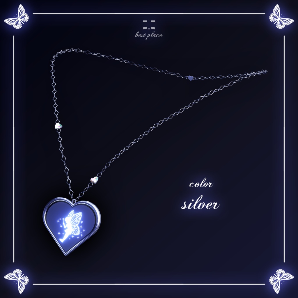 ✨️Particle accessory✨️🧚Heart of Fairy Necklace🧚♀️【7Color23Avatar対応】