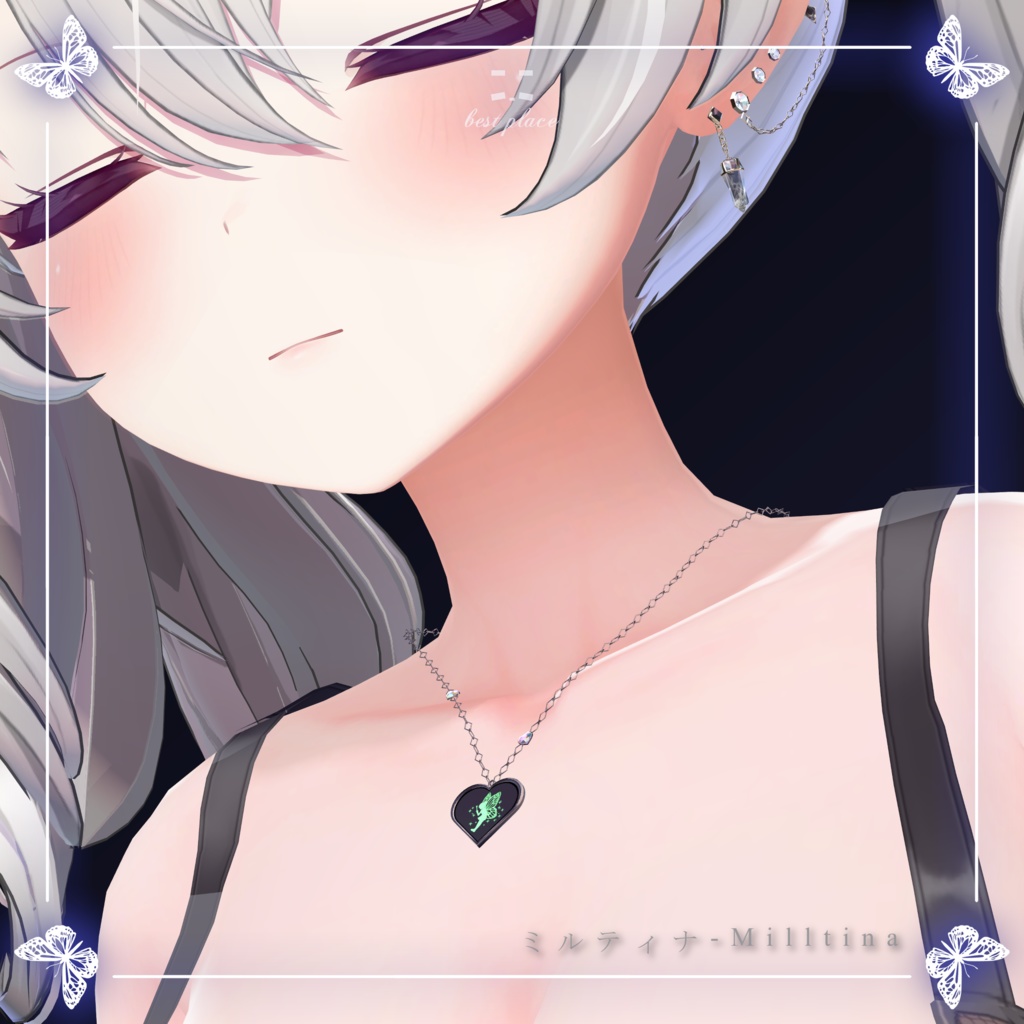 ✨️Particle accessory✨️🧚Heart of Fairy Necklace🧚♀️【7Color23Avatar対応】