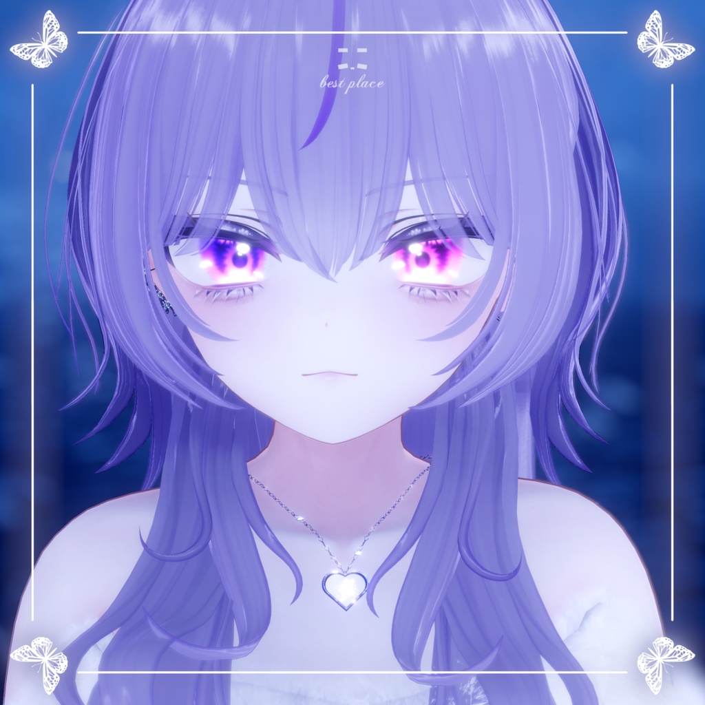 ✨️Particle accessory✨️🧚Heart of Fairy Necklace🧚♀️【7Color23Avatar対応】