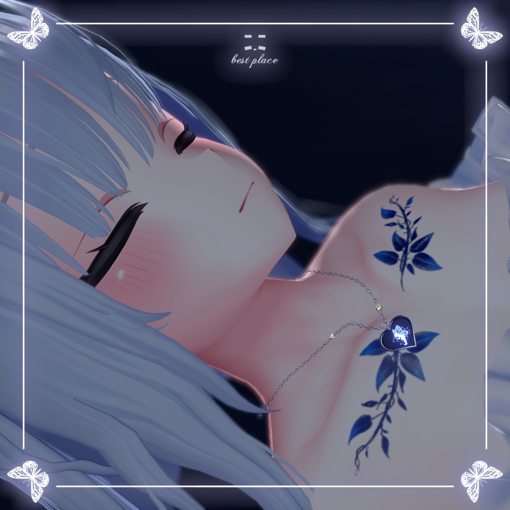 ✨️Particle accessory✨️🧚Heart of Fairy Necklace🧚♀️【7Color23Avatar対応】