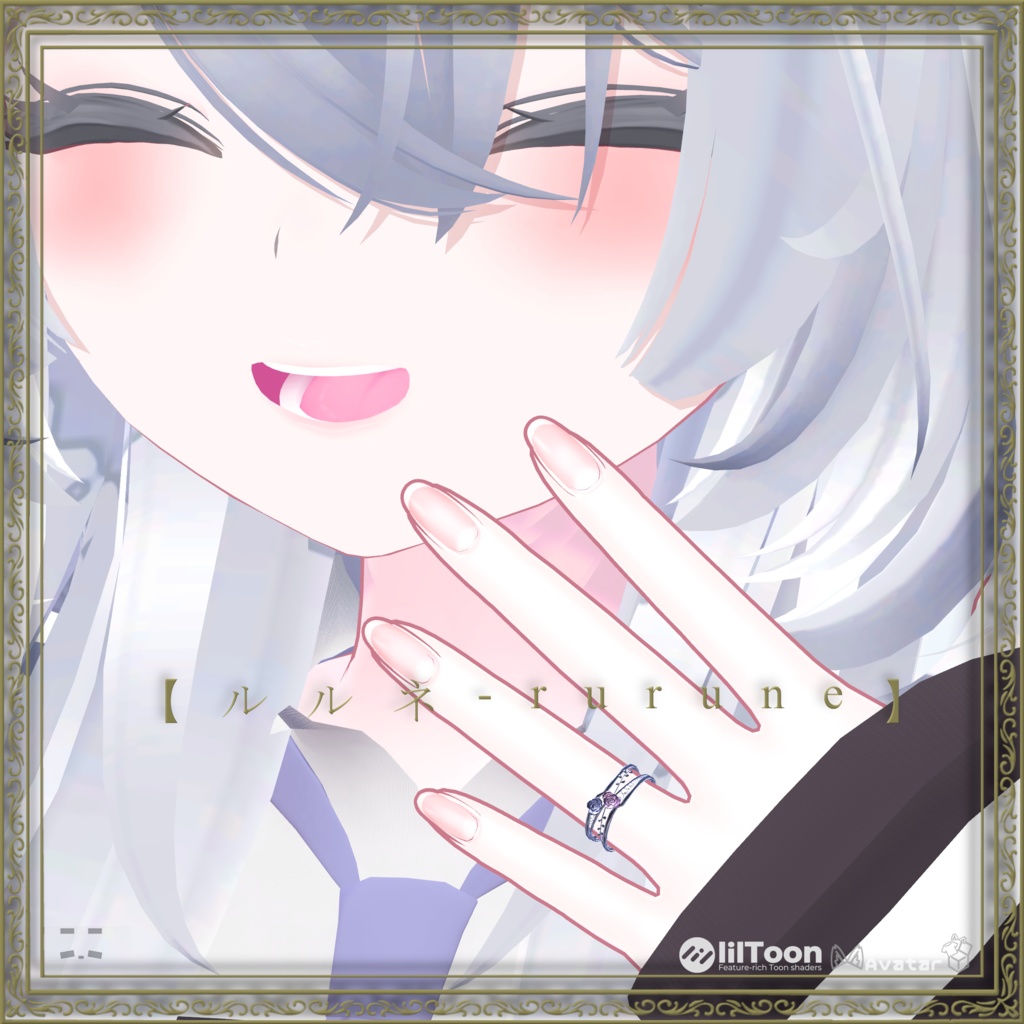 💍VRChat accessory💍 🌹Twin Rose🌹【10Color×5Color 20Avatar対応】