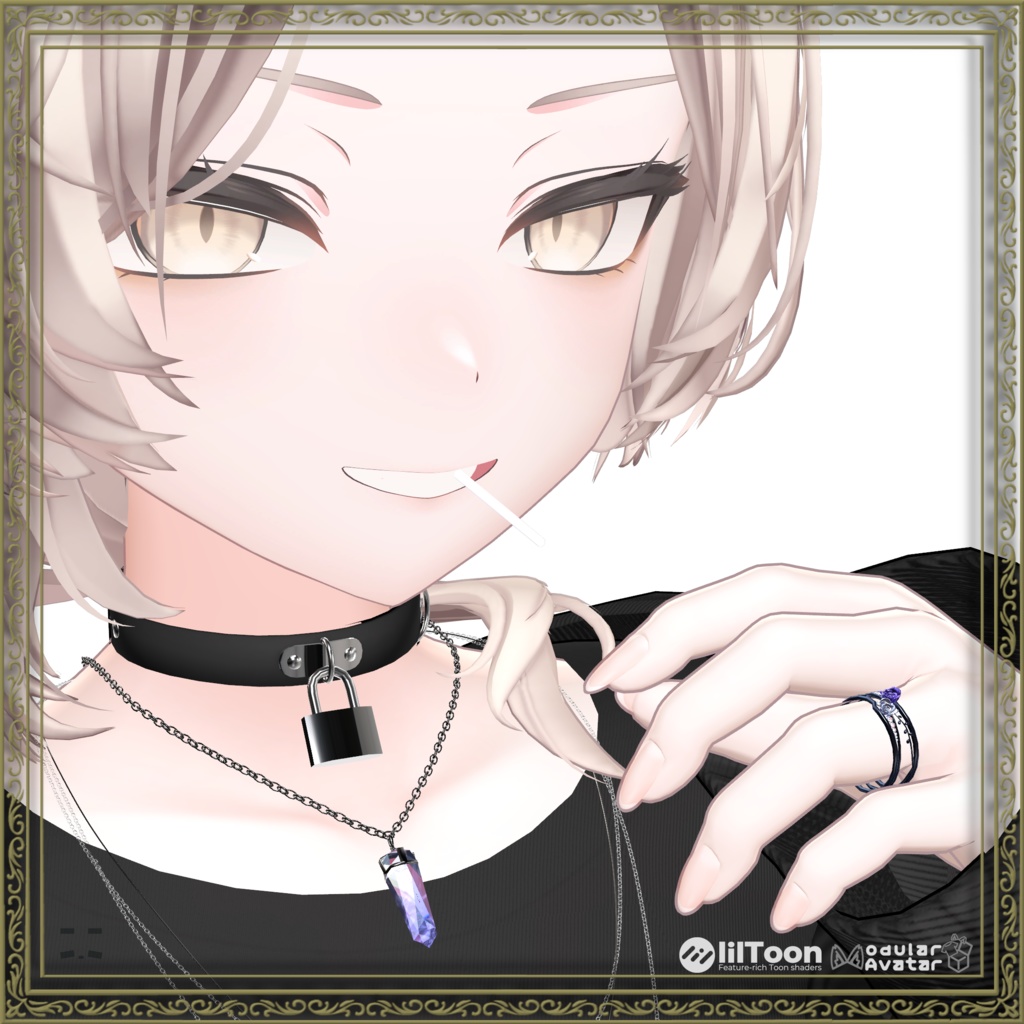 💍VRChat accessory💍 🌹Twin Rose🌹【10Color×5Color 20Avatar対応】