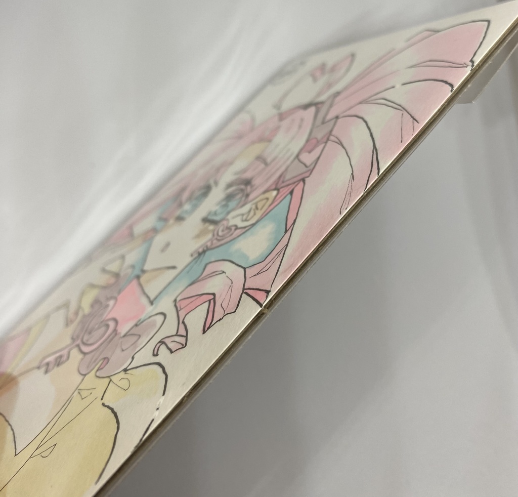 ポストカードサイズ原画「鍵っ子魔法少女🎀」