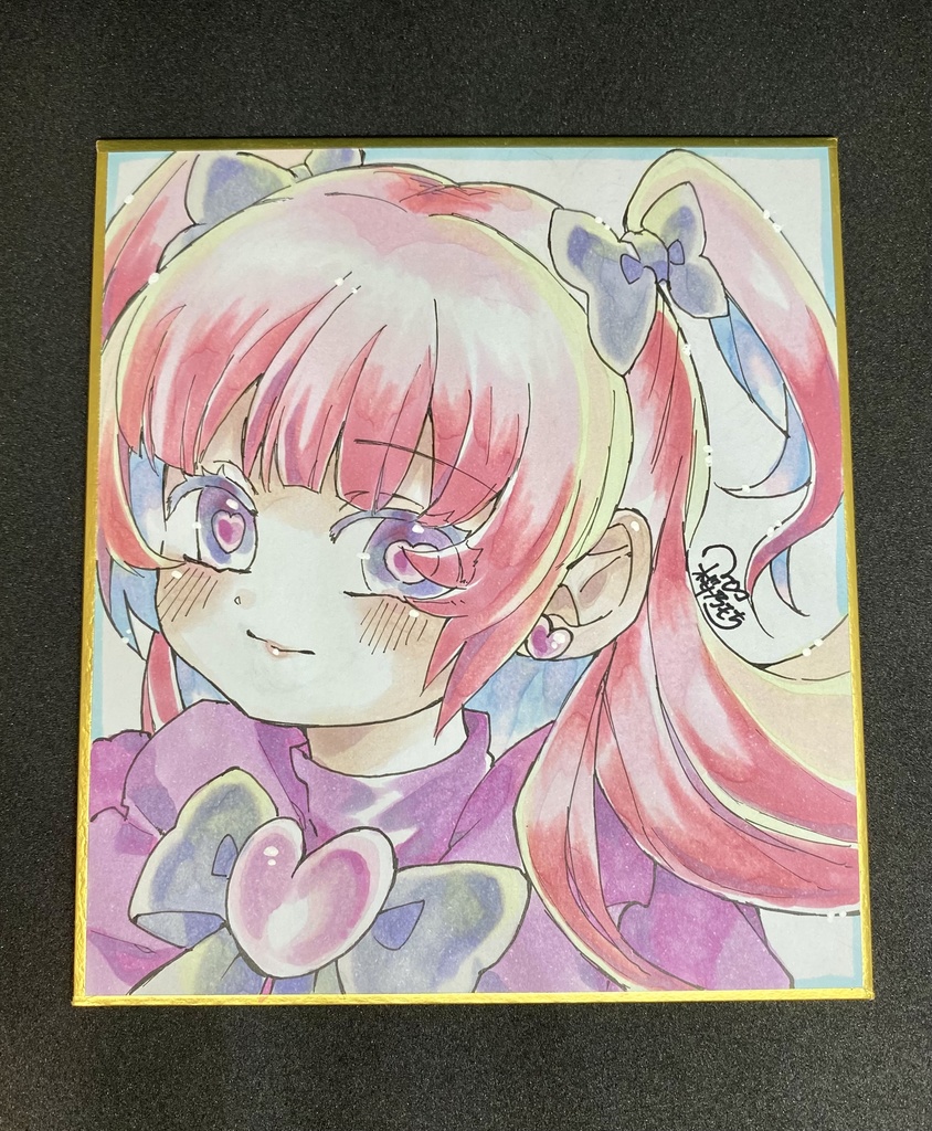 アナログ色紙「萌々子ちゃん」