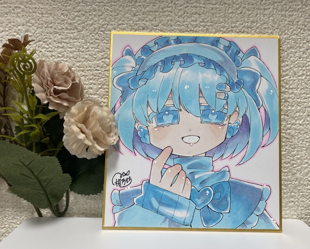 天使界隈の天子ちゃん🪽🩵|コピック原画