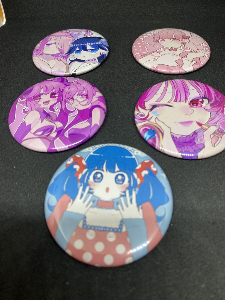 創作キャラ 丸型56mm缶バッチ🎀(全5種類)