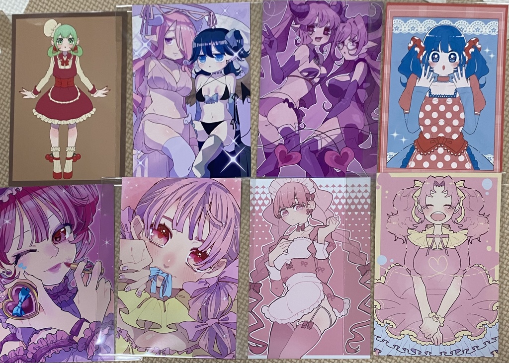 創作キャラクター　ポストカード8枚セット🎀