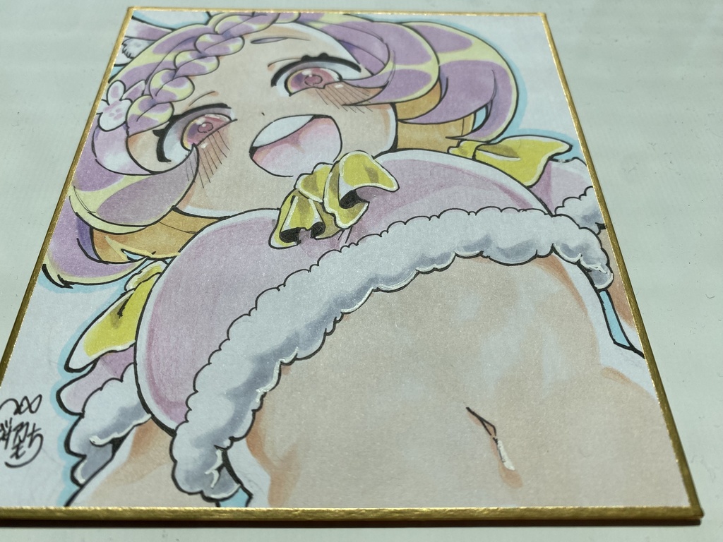 アナログ色紙「うさぎちゃん🐰」