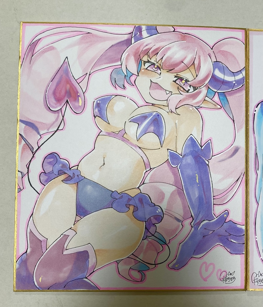 【一次創作のみ】オーダーメイド色紙 中サイズ   【18cm×21cm】