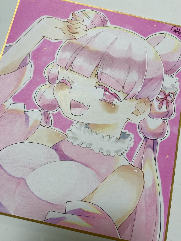 アナログ色紙 和洋折衷ガール🎀