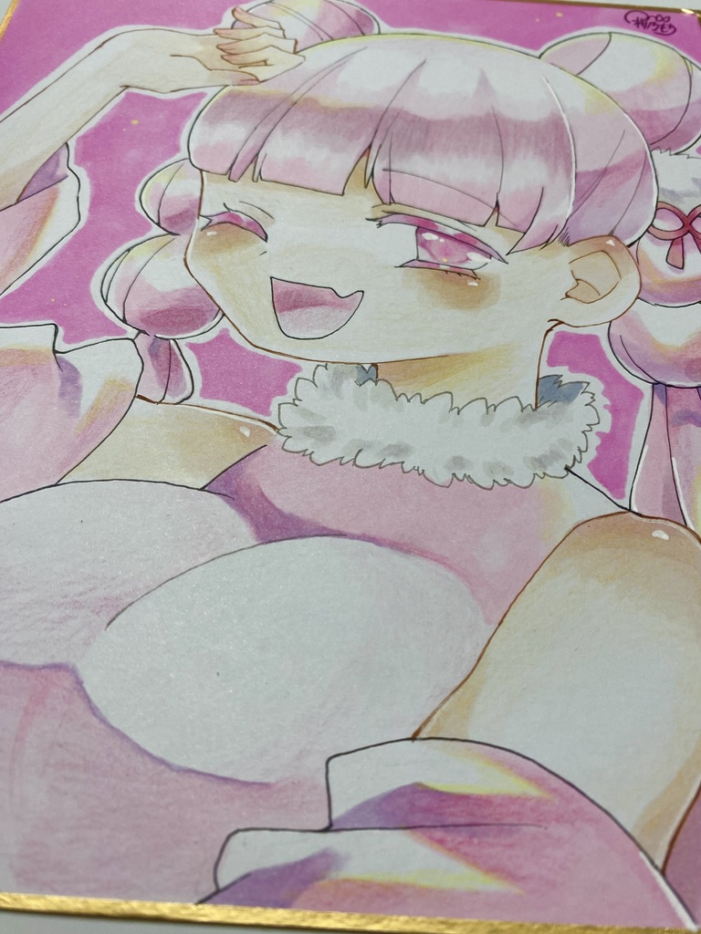 アナログ色紙 和洋折衷ガール🎀