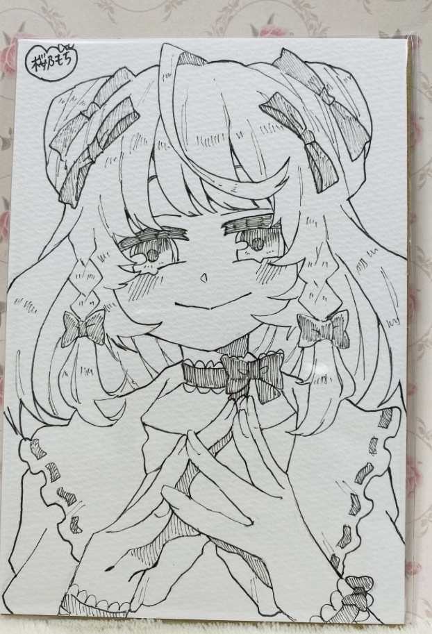 アナログ原画セット 優しい雰囲気の女の子🎀