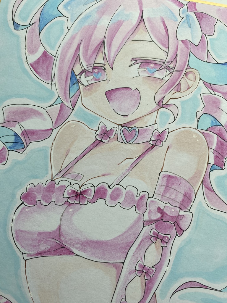 アナログ色紙🎀「承認欲求ちゃん」