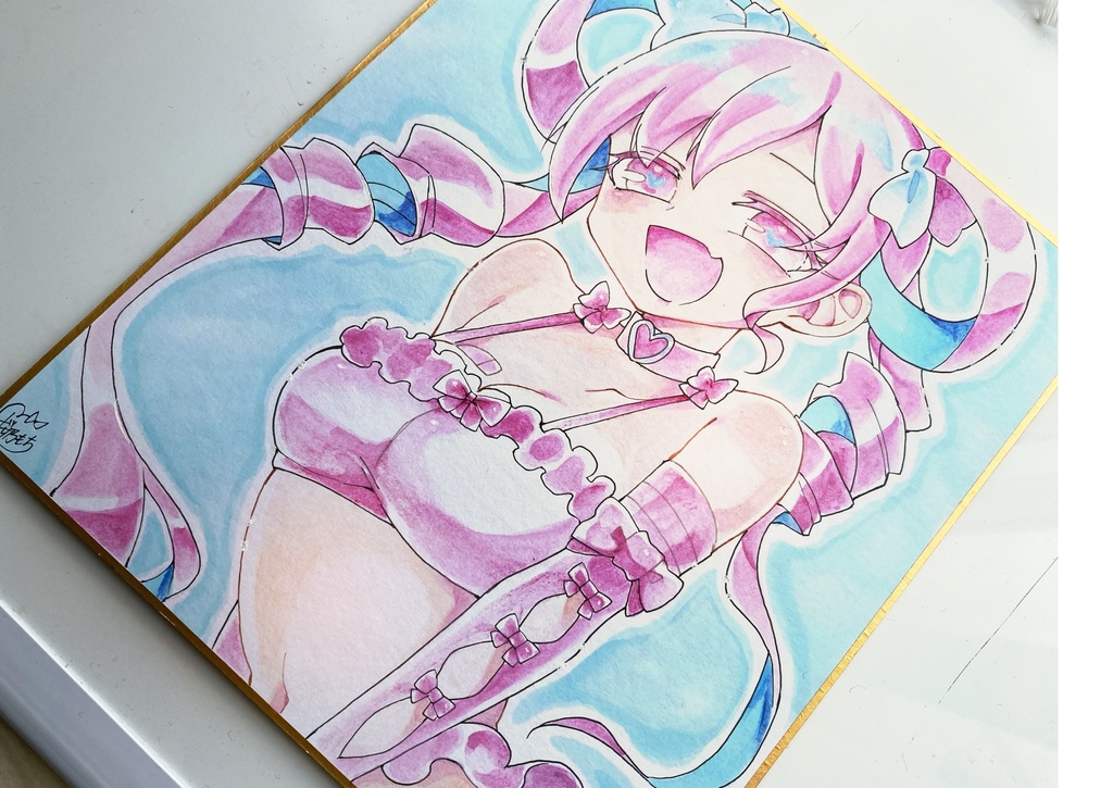 アナログ色紙🎀「承認欲求ちゃん」