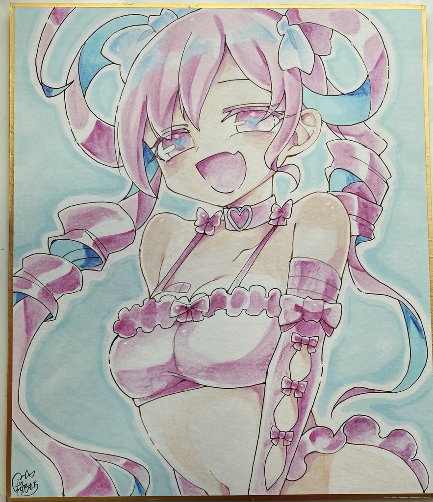 アナログ色紙🎀「承認欲求ちゃん」