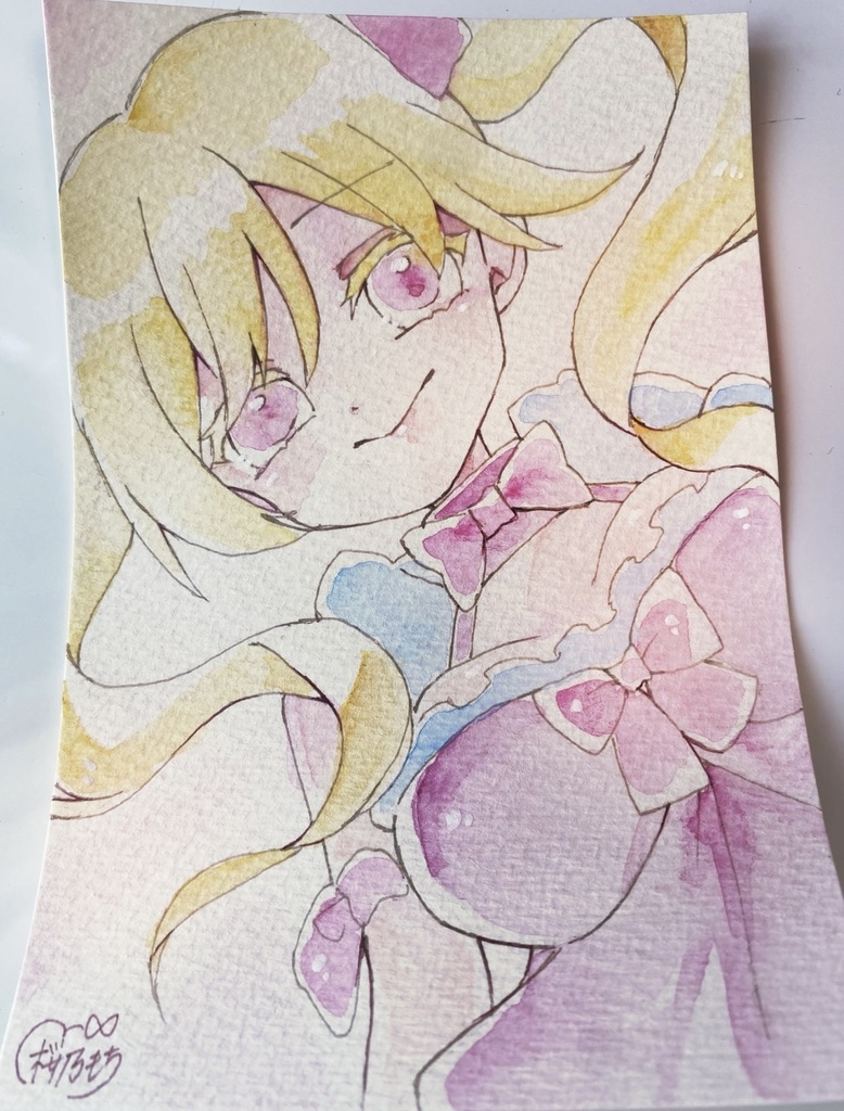 ポストカードサイズ原画　創作ちゃん🎀