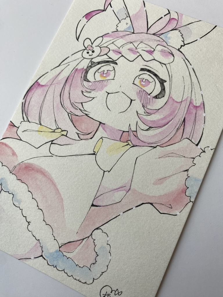 うさぎちゃん🐰|ポストカードサイズミニイラスト