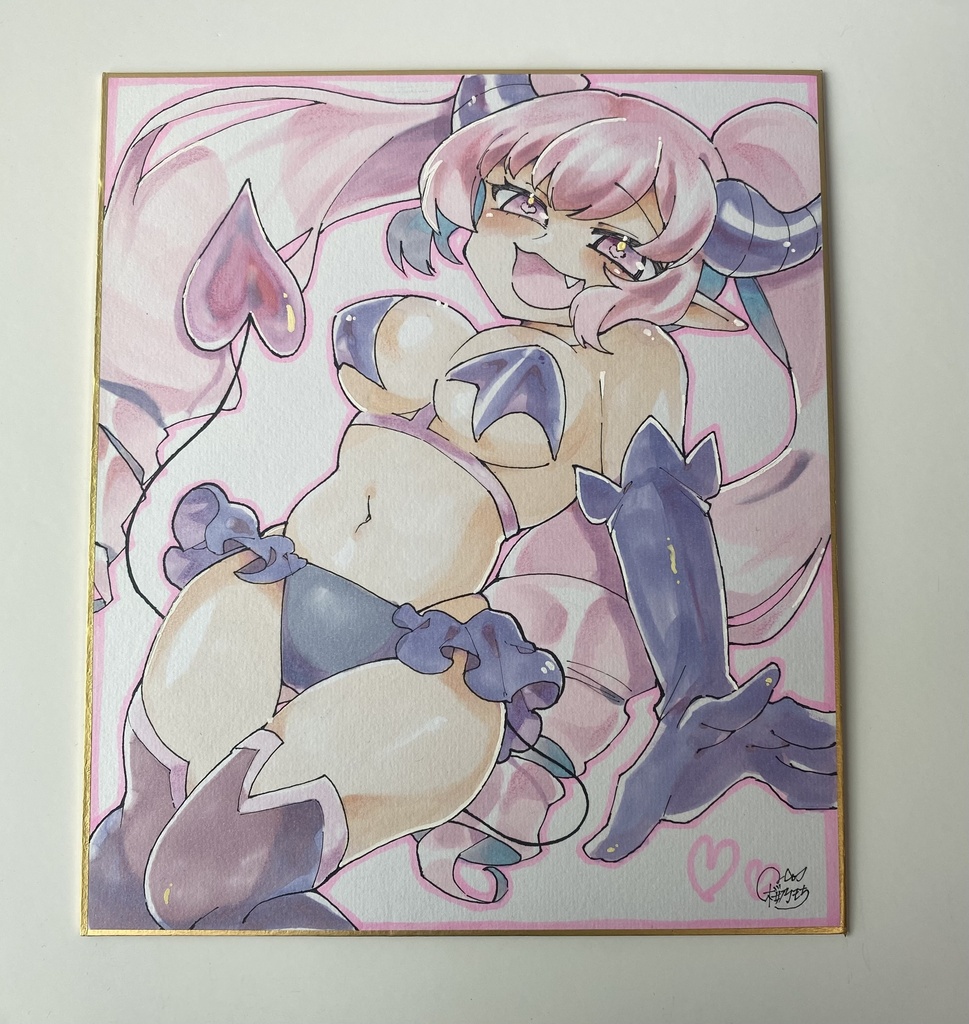 サキュバスちゃん😈| 色紙イラスト
