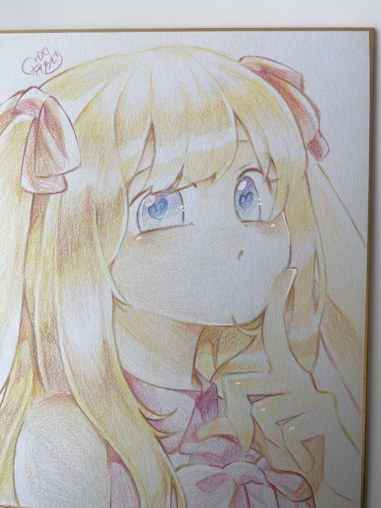 タレ耳ウサギの女の子🐰| 色紙イラスト