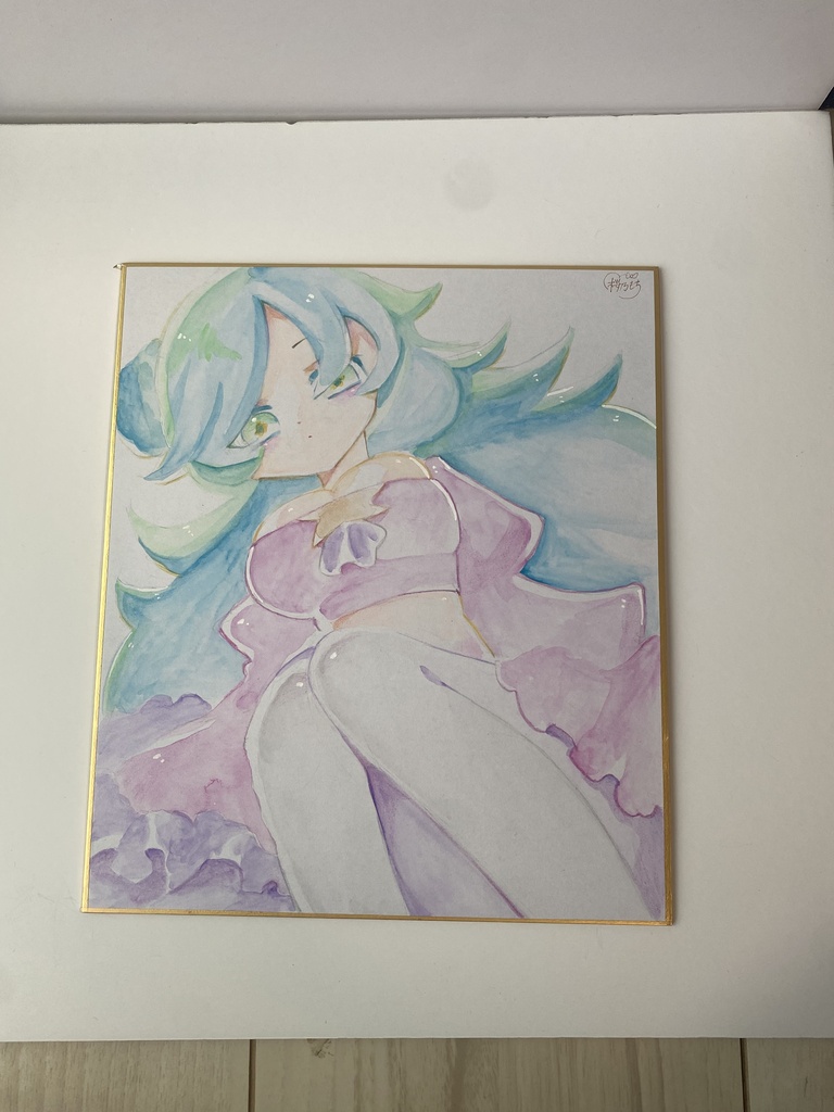 お星様の女の子💫| 色紙イラスト